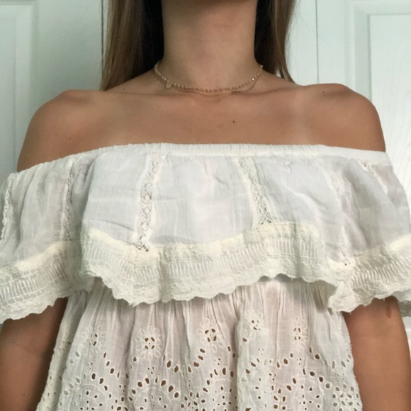 American Eagle off the shoulder lace top - Picture 2 of 2